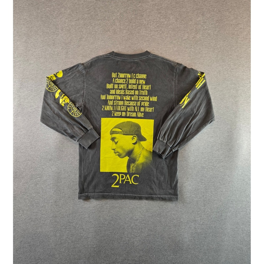 Citizens of Humanity 2Pac T Shirt Mens XS Charcoal ACLU Long Sleeve RARE!